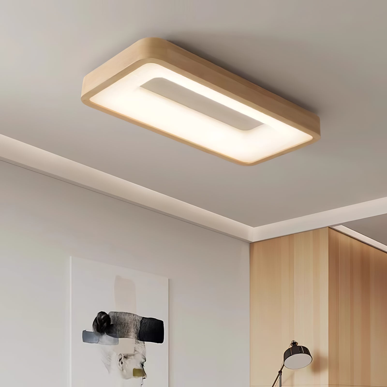 Ligna Square Ceiling Light by FIFTH & BEAM — product view 26