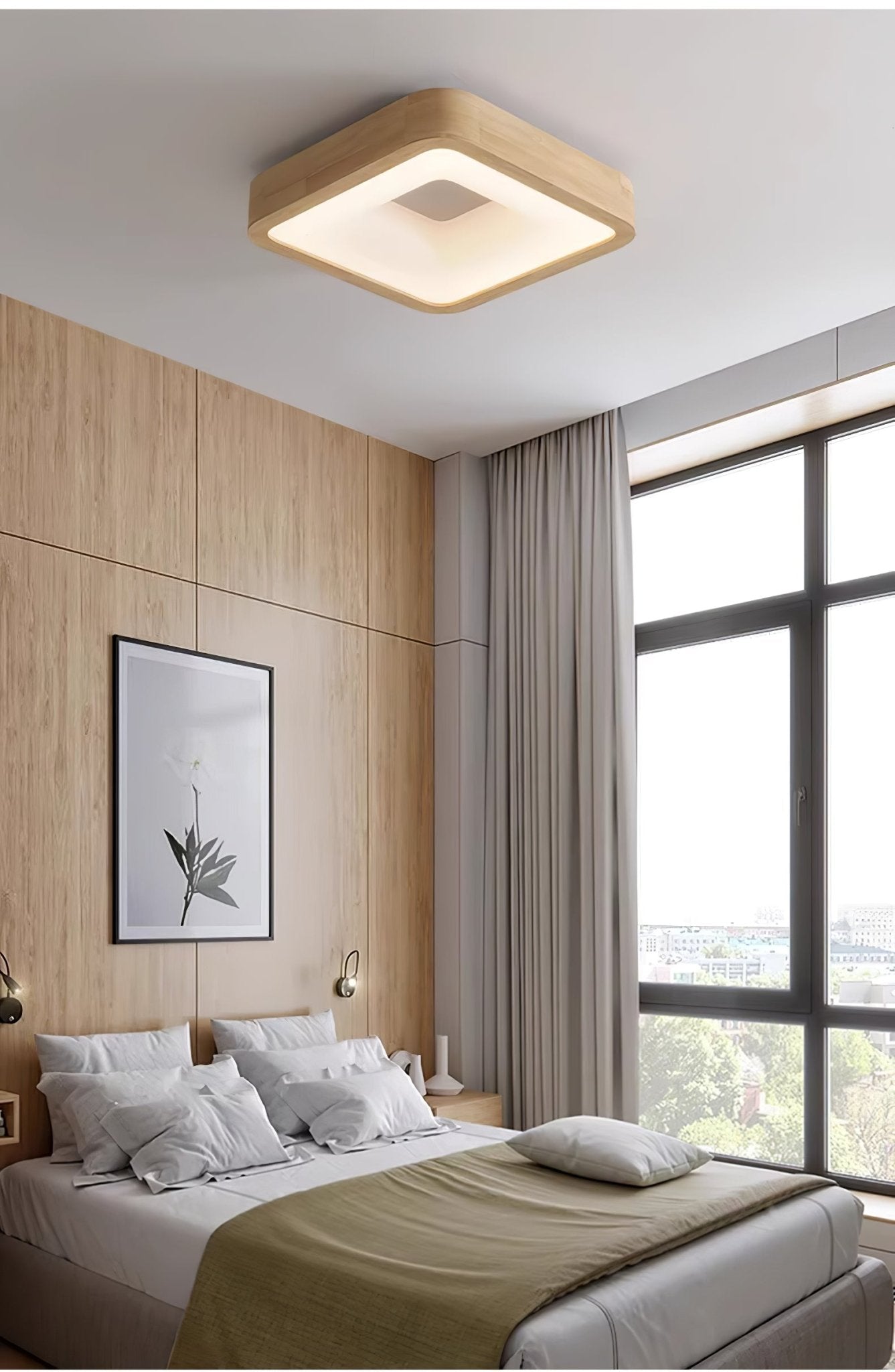 Ligna Square Ceiling Light by FIFTH & BEAM — product view 34