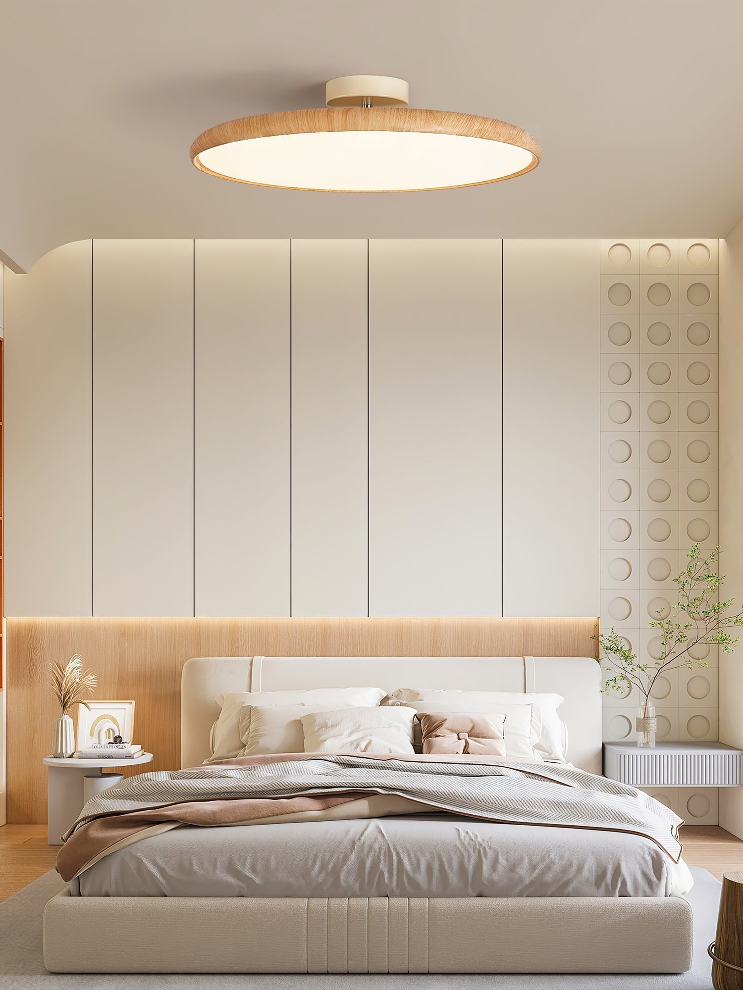 Lola Wood Grain Adjustable Ceiling Lamp by FIFTH & BEAM — product view 14