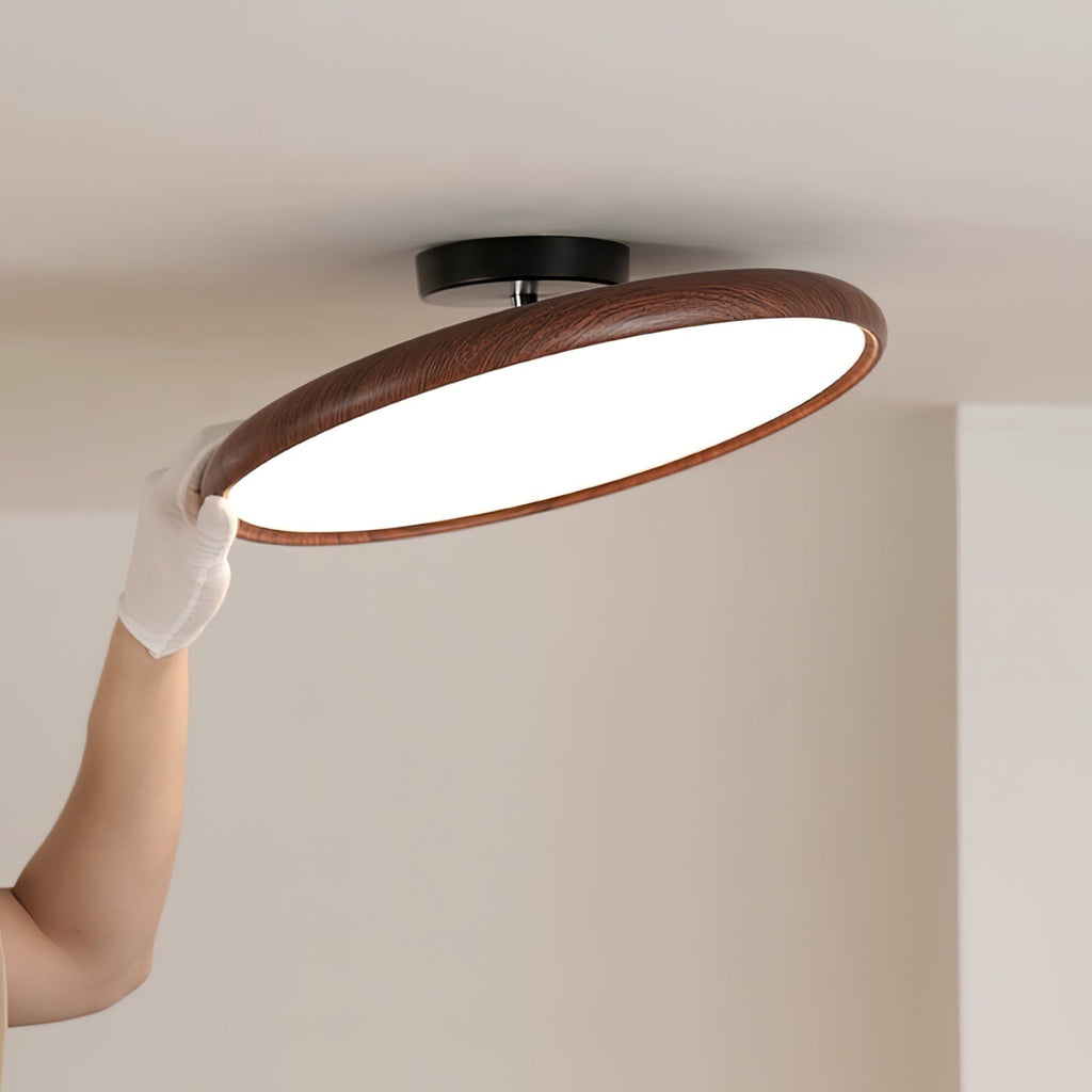 Lola Wood Grain Adjustable Ceiling Lamp by FIFTH & BEAM — product view 10