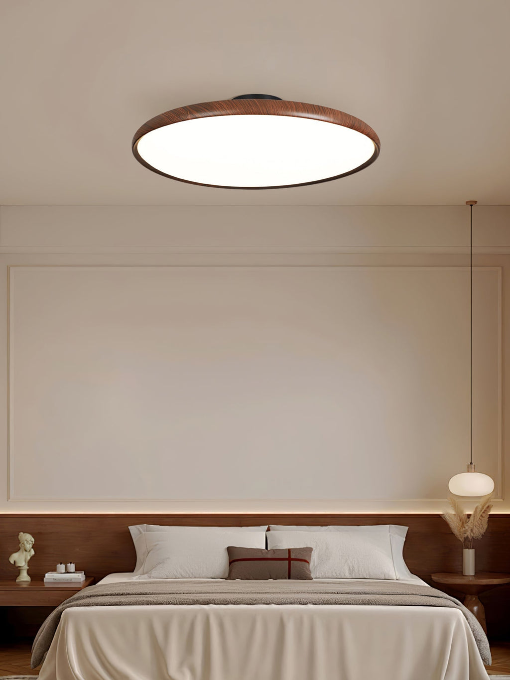 Lola Wood Grain Adjustable Ceiling Lamp by FIFTH & BEAM — product view 2
