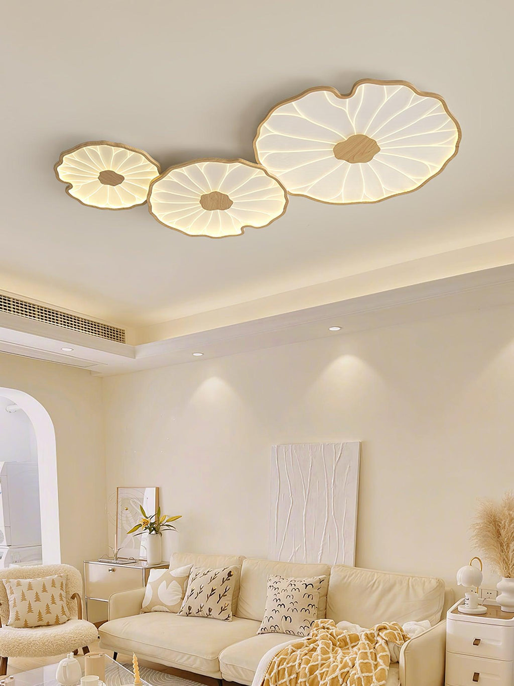 Lotus Leaf Acrylic Ceiling Lamp by FIFTH & BEAM — product view 23
