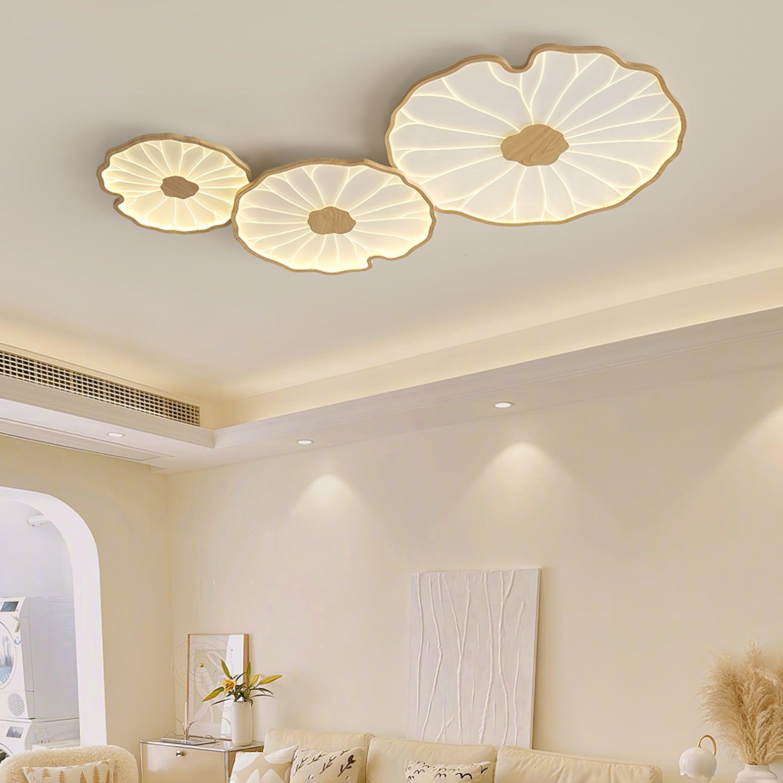 Lotus Leaf Acrylic Ceiling Lamp by FIFTH & BEAM — product view 2
