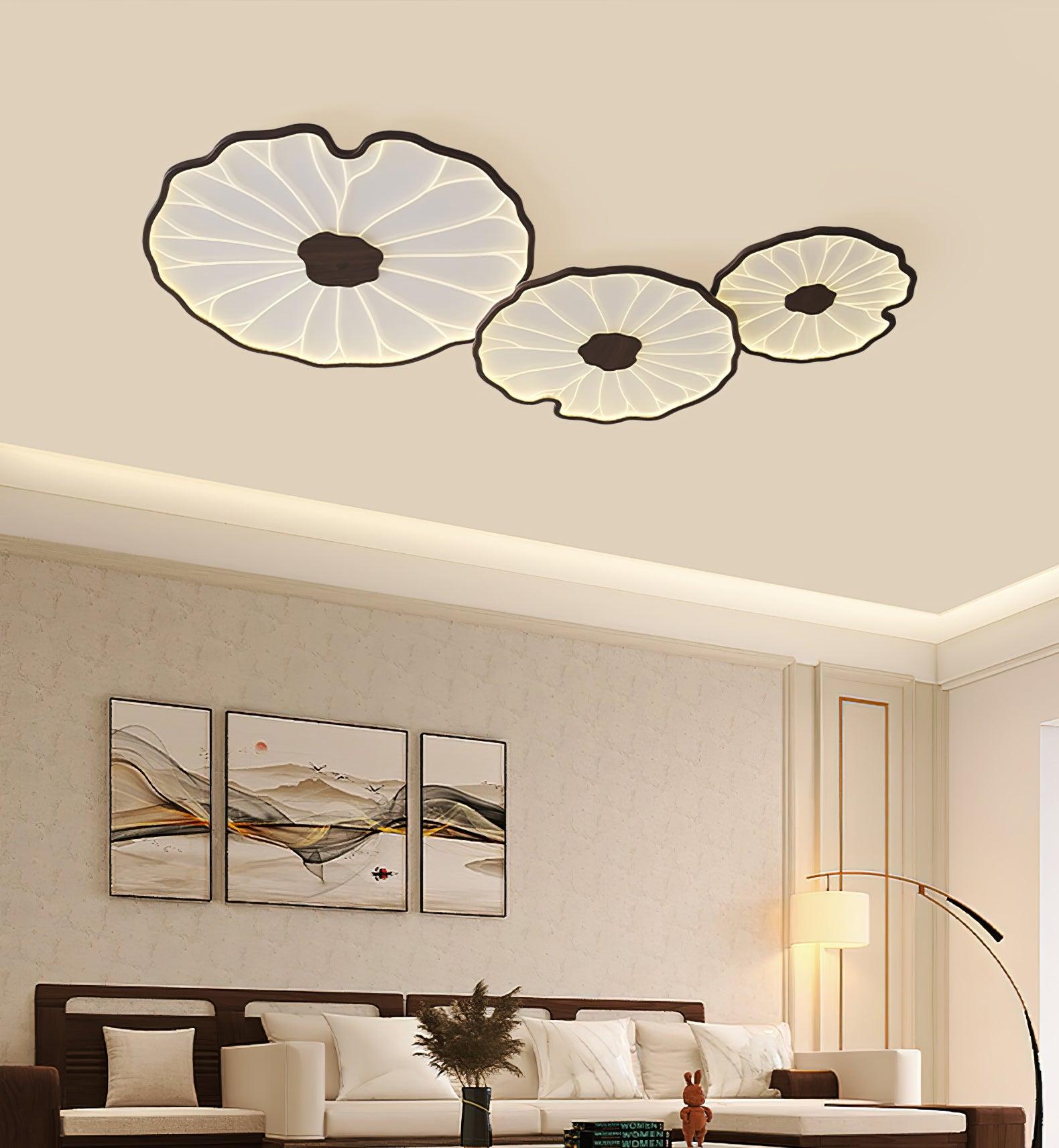 Lotus Leaf Acrylic Ceiling Lamp by FIFTH & BEAM — product view 3