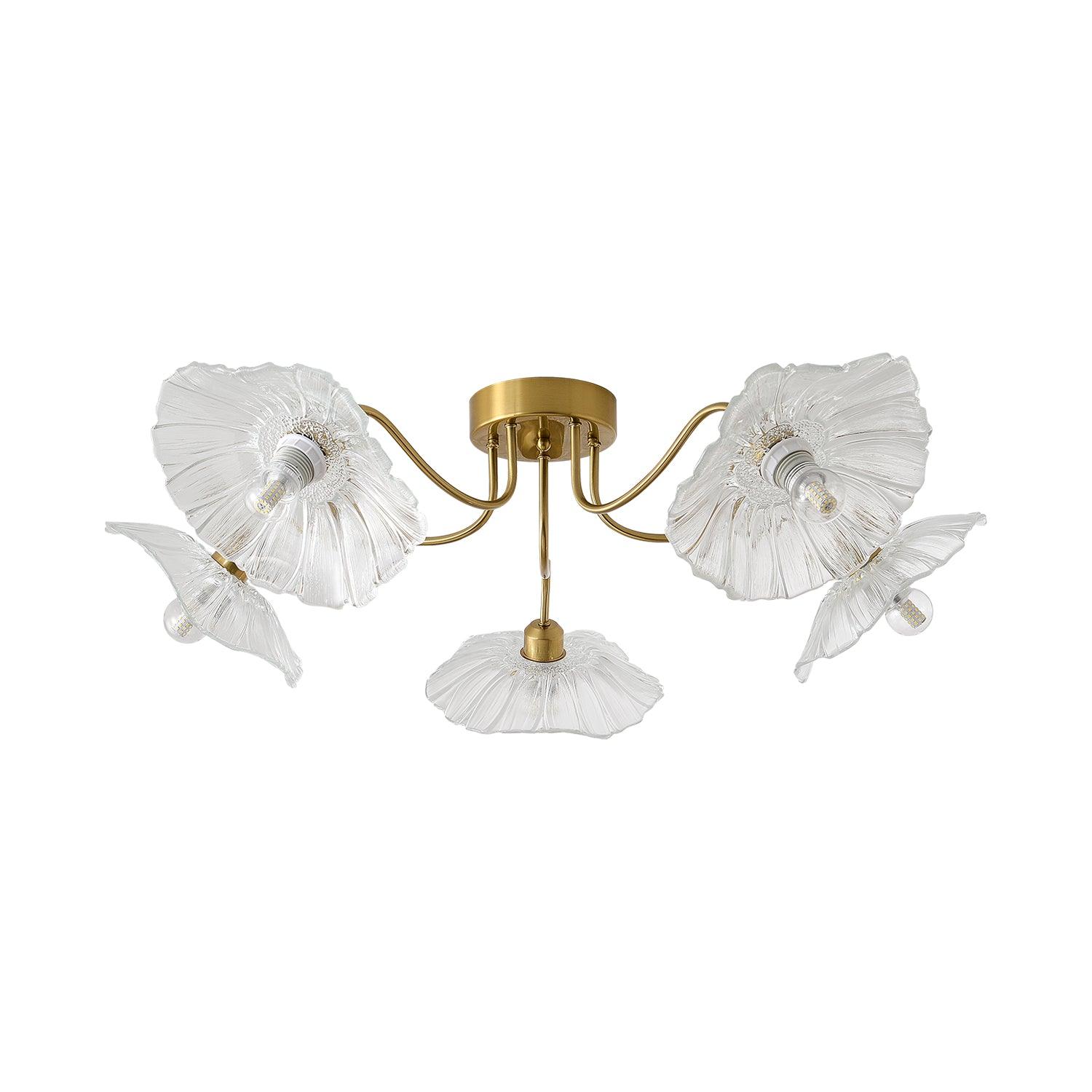 Lotus Leaf Glass Ceiling Lamp by FIFTH & BEAM — product view 1