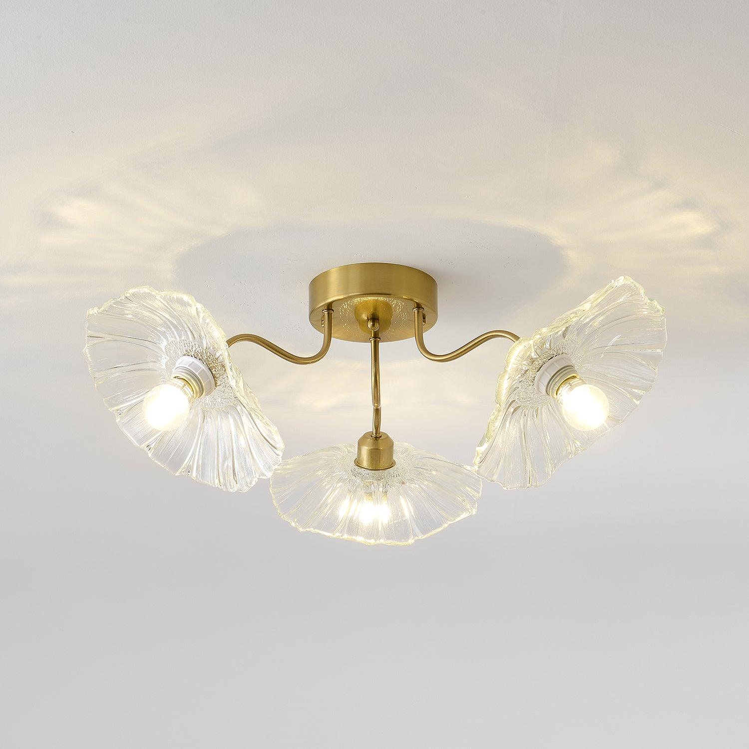 Lotus Leaf Glass Ceiling Lamp by FIFTH & BEAM — product view 38