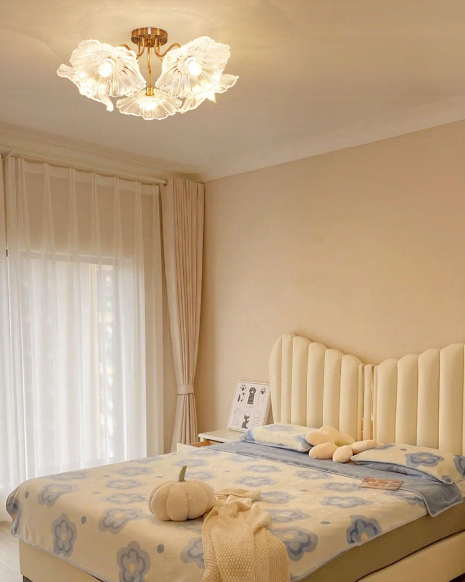 Lotus Leaf Glass Ceiling Lamp by FIFTH & BEAM — product view 15