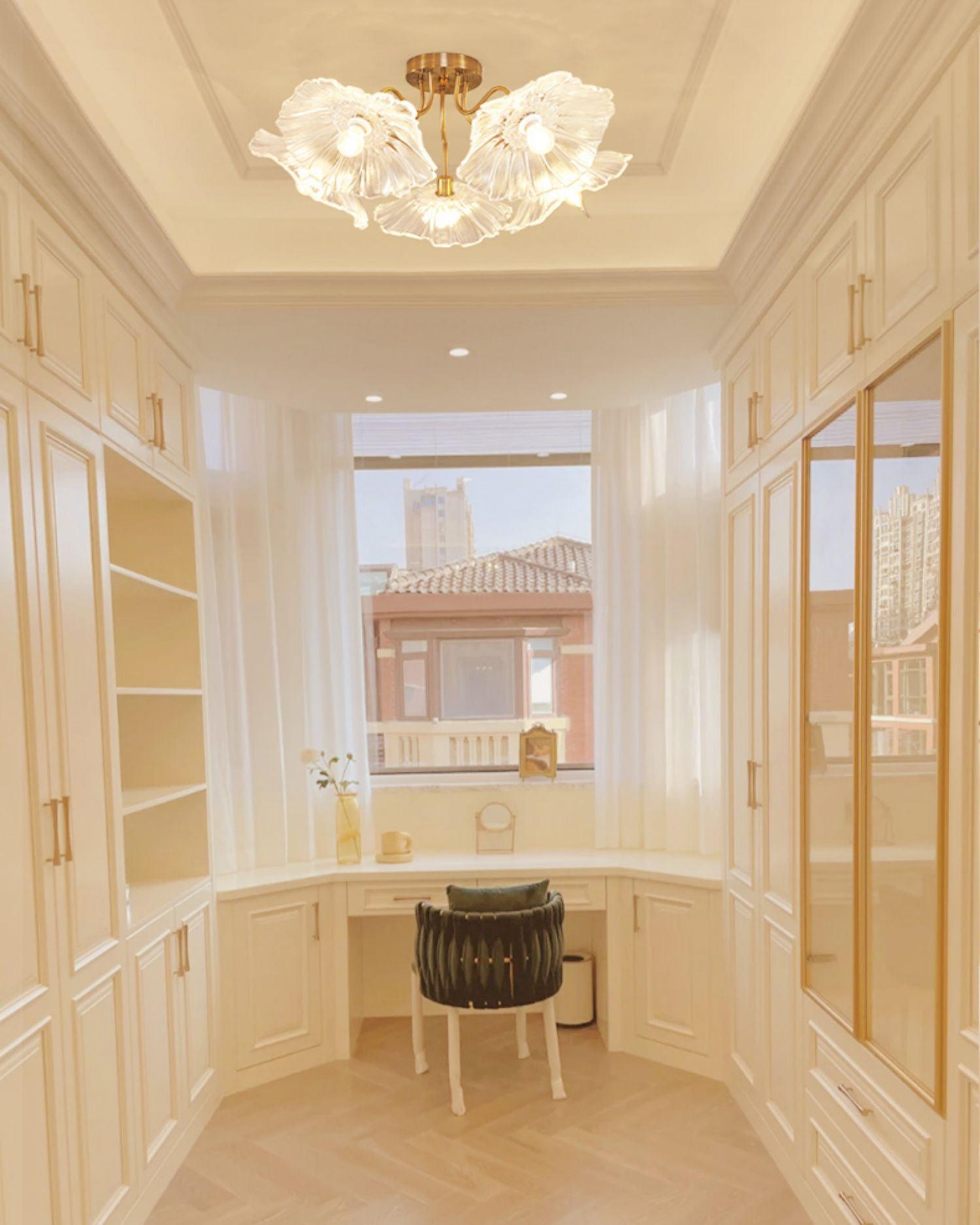 Lotus Leaf Glass Ceiling Lamp by FIFTH & BEAM — product view 16