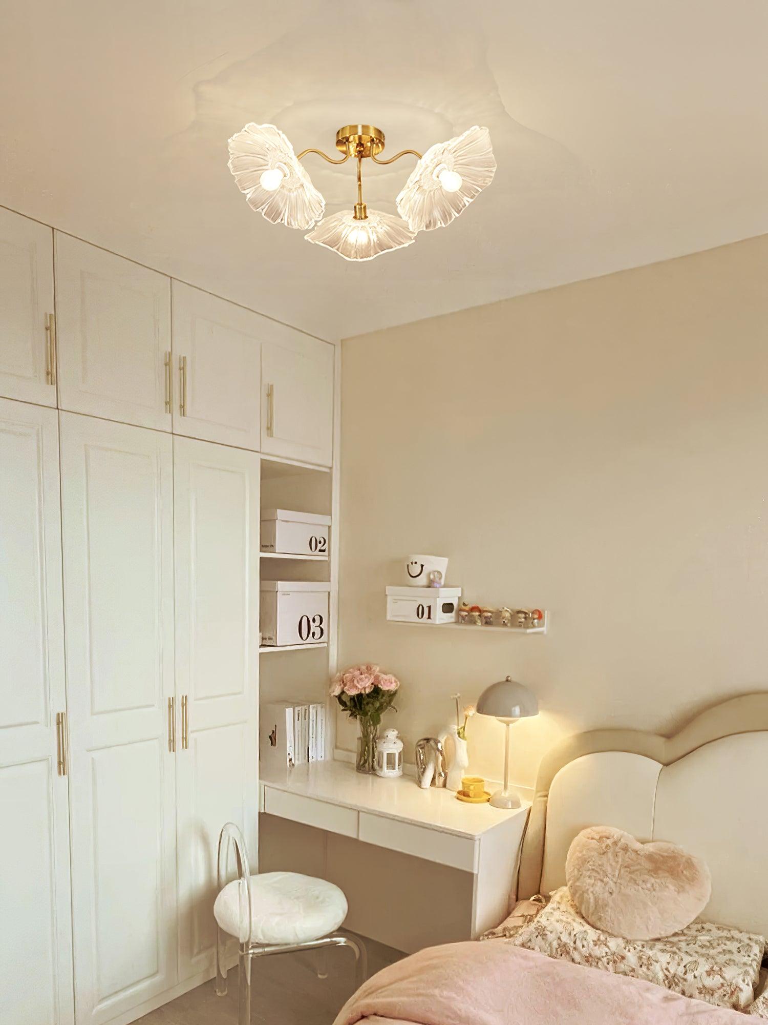 Lotus Leaf Glass Ceiling Lamp by FIFTH & BEAM — product view 17