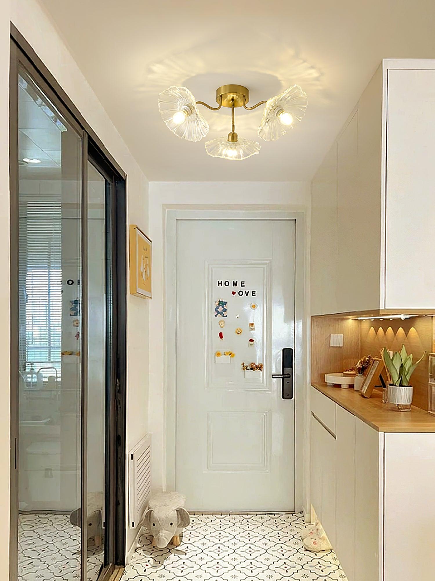 Lotus Leaf Glass Ceiling Lamp by FIFTH & BEAM — product view 18