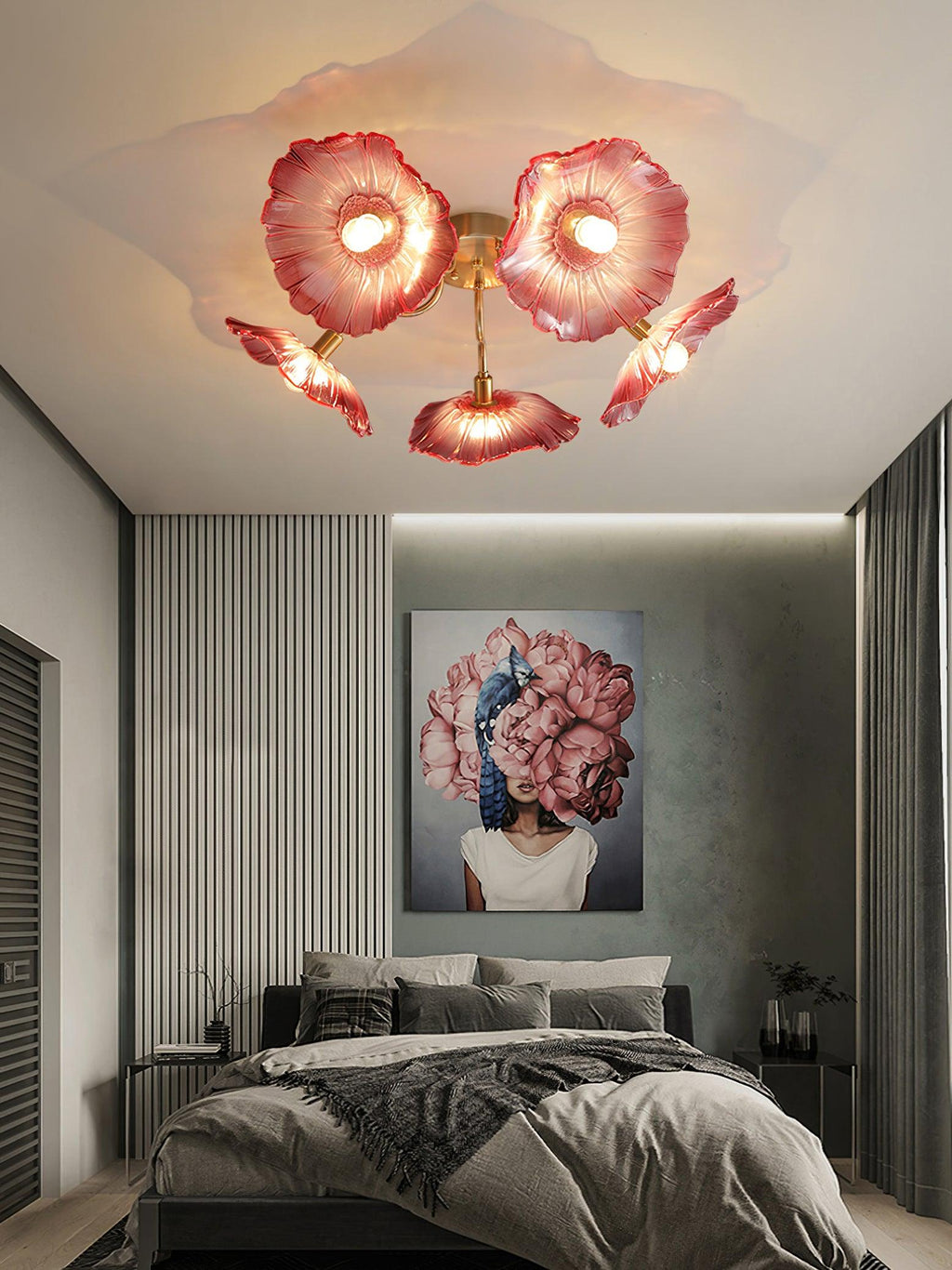 Lotus Leaf Glass Ceiling Lamp by FIFTH & BEAM — product view 21