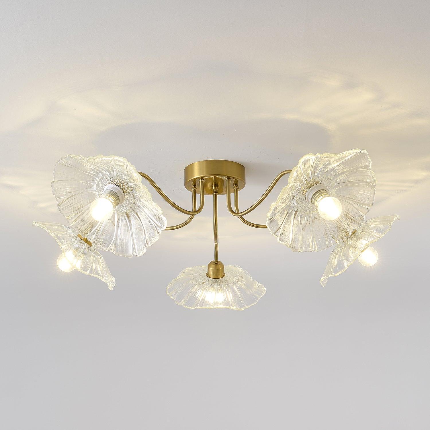 Lotus Leaf Glass Ceiling Lamp by FIFTH & BEAM — product view 39