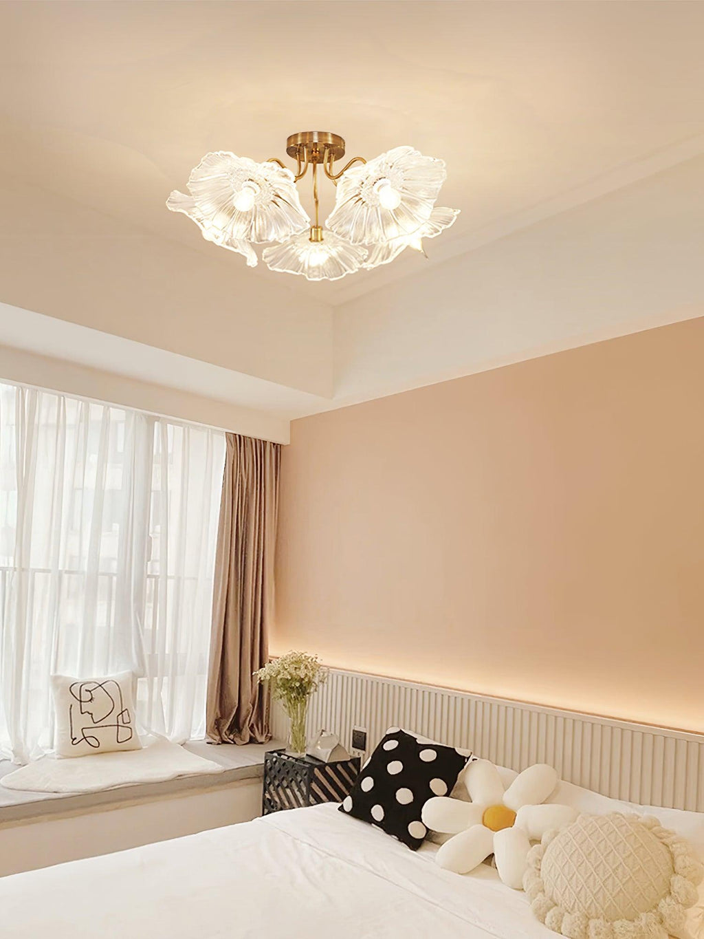 Lotus Leaf Glass Ceiling Lamp by FIFTH & BEAM — product view 27