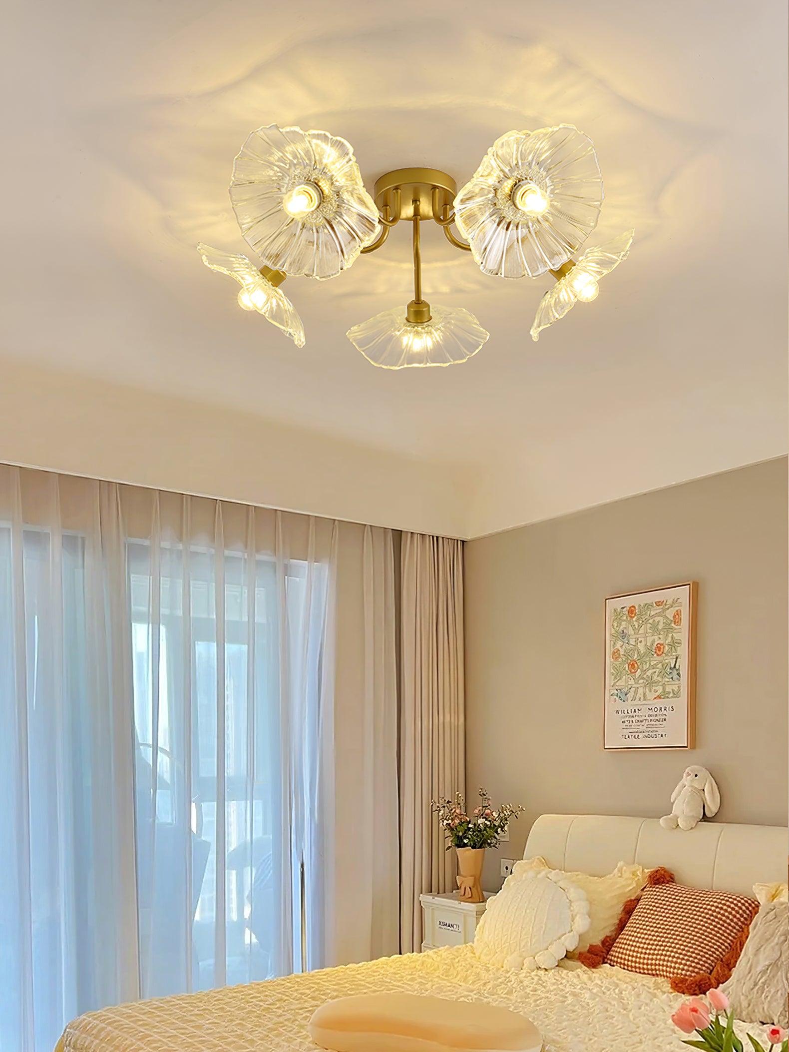 Lotus Leaf Glass Ceiling Lamp by FIFTH & BEAM — product view 28