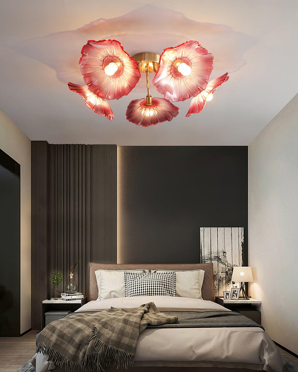 Lotus Leaf Glass Ceiling Lamp by FIFTH & BEAM — product view 29