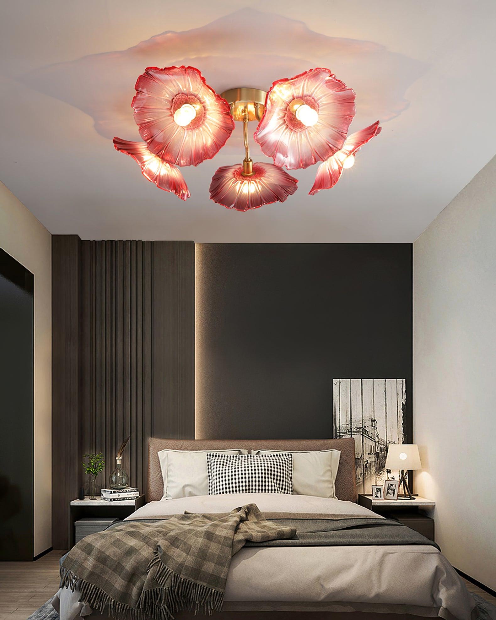 Lotus Leaf Glass Ceiling Lamp by FIFTH & BEAM — product view 29