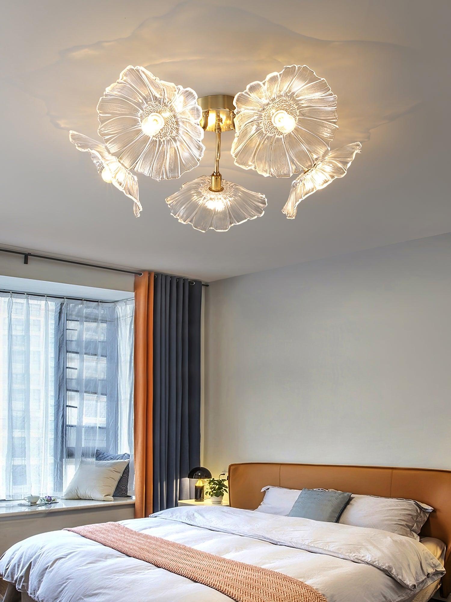 Lotus Leaf Glass Ceiling Lamp by FIFTH & BEAM — product view 31