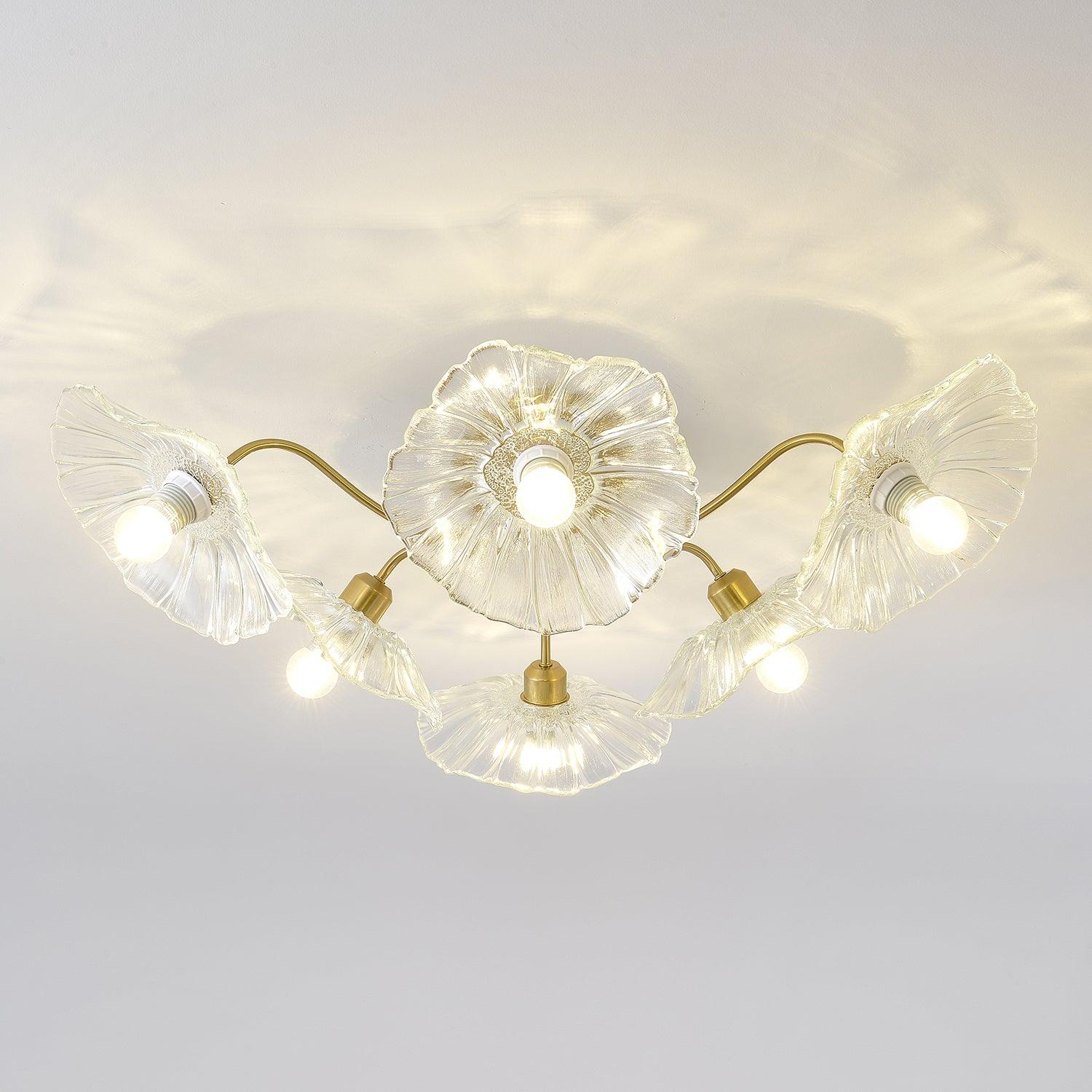 Lotus Leaf Glass Ceiling Lamp by FIFTH & BEAM — product view 40