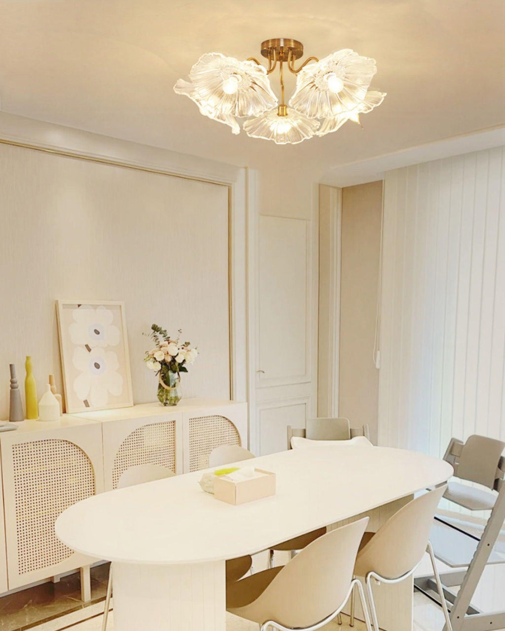 Lotus Leaf Glass Ceiling Lamp by FIFTH & BEAM — product view 35