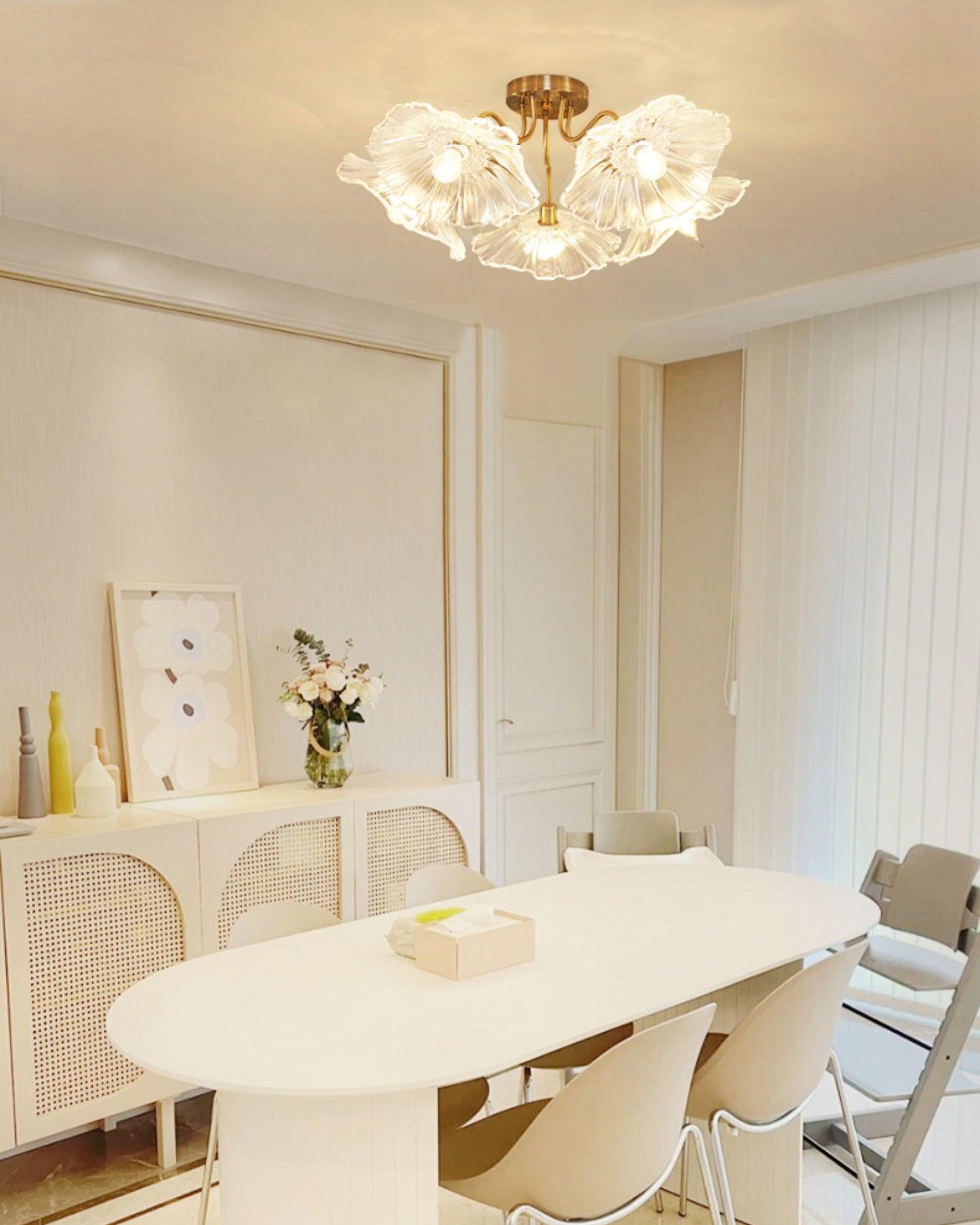 Lotus Leaf Glass Ceiling Lamp by FIFTH & BEAM — product view 35