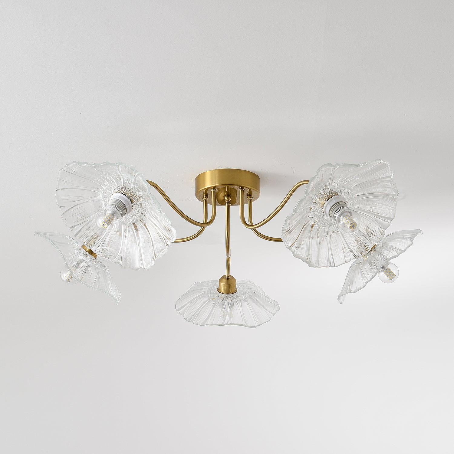 Lotus Leaf Glass Ceiling Lamp by FIFTH & BEAM — product view 44