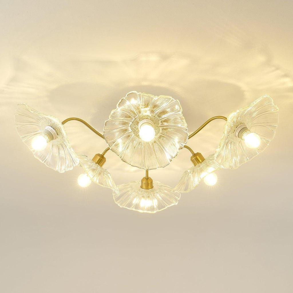 Lotus Leaf Glass Ceiling Lamp by FIFTH & BEAM — product view 45