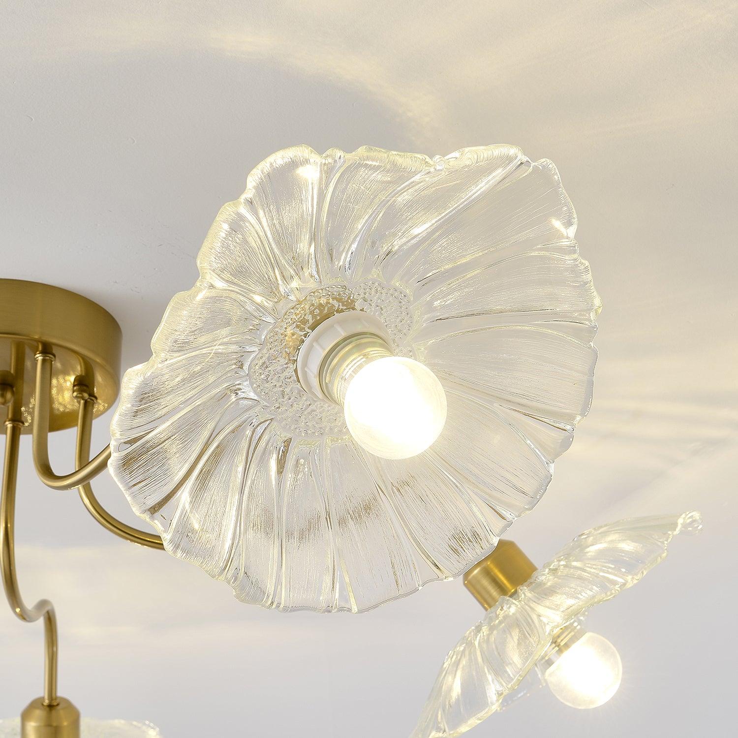 Lotus Leaf Glass Ceiling Lamp by FIFTH & BEAM — product view 46