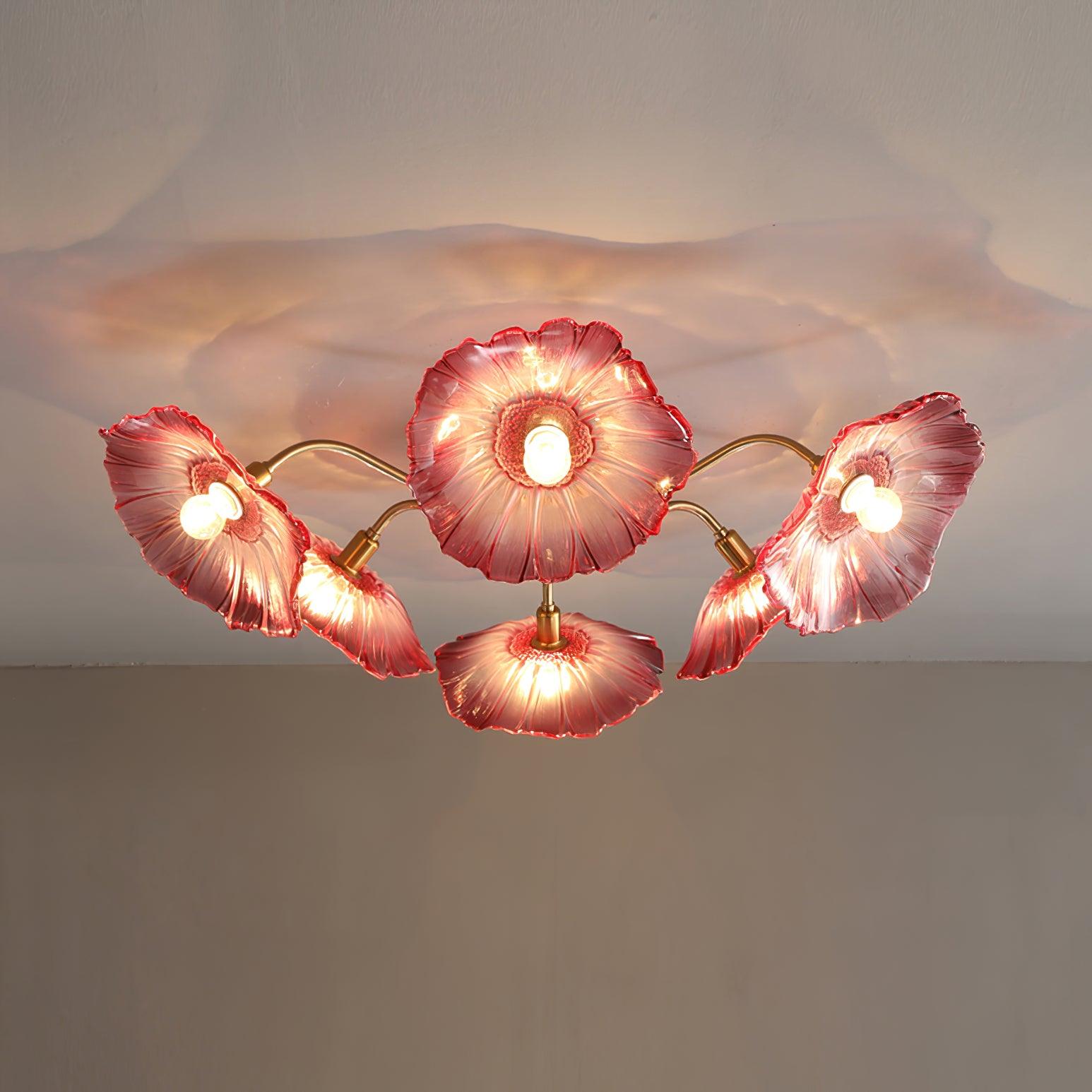 Lotus Leaf Glass Ceiling Lamp by FIFTH & BEAM — product view 42