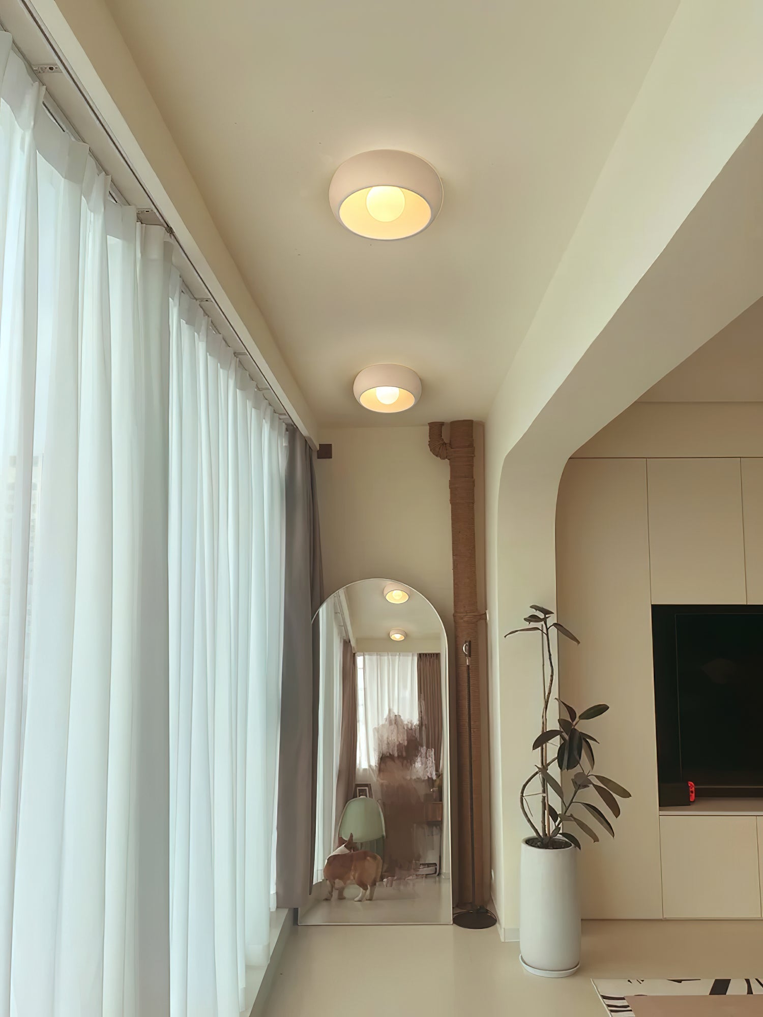 Louis Round Ceiling Light by FIFTH & BEAM — product view 23