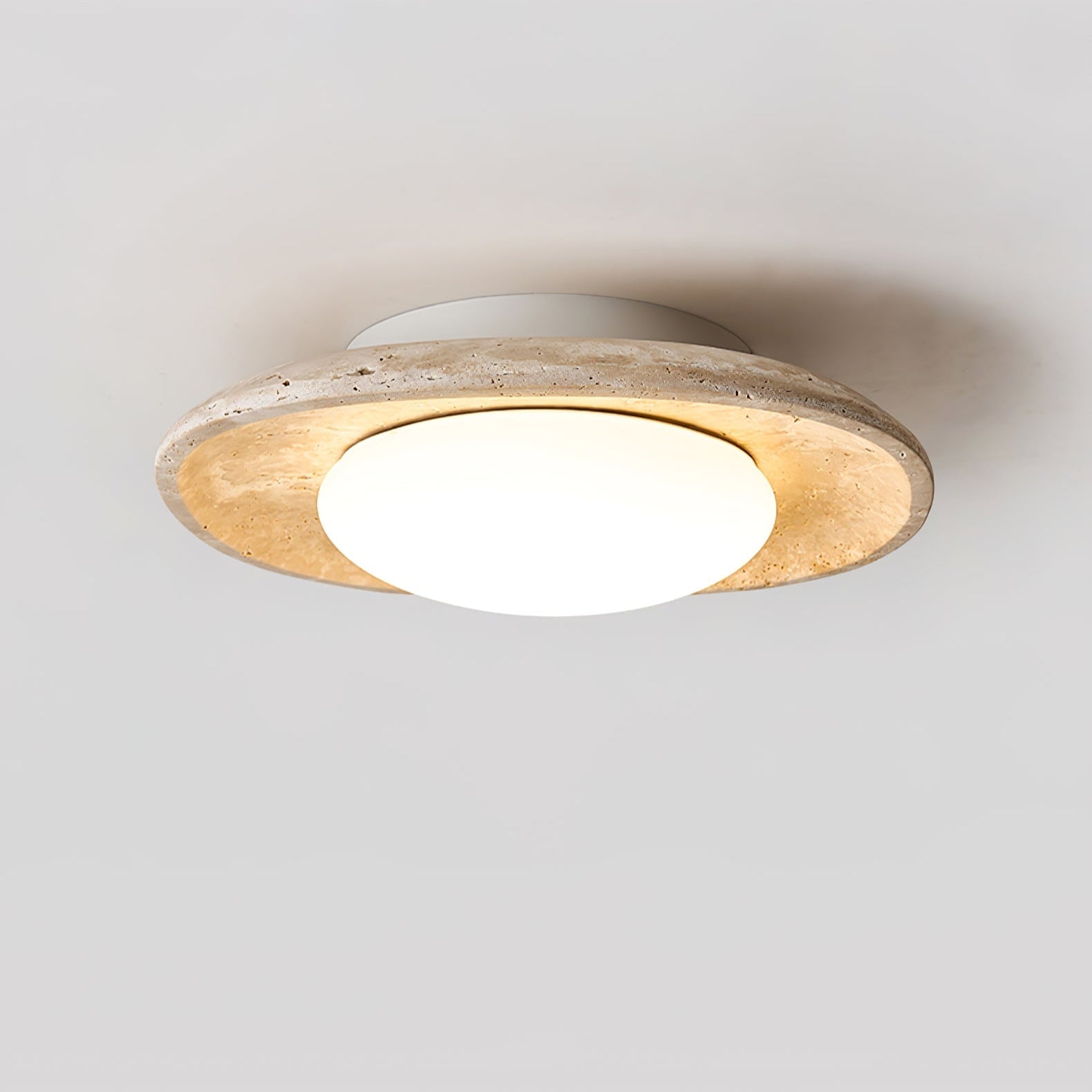 Luma Travertine Ceiling Light by FIFTH & BEAM — product view 3