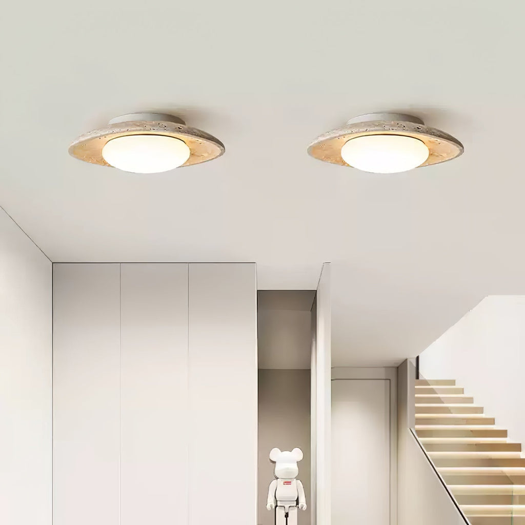 Luma Travertine Ceiling Light by FIFTH & BEAM — product view 15