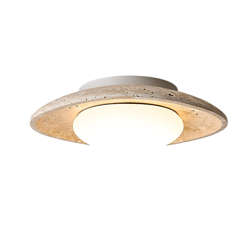 Luma Travertine Ceiling Light by FIFTH & BEAM — product view 4