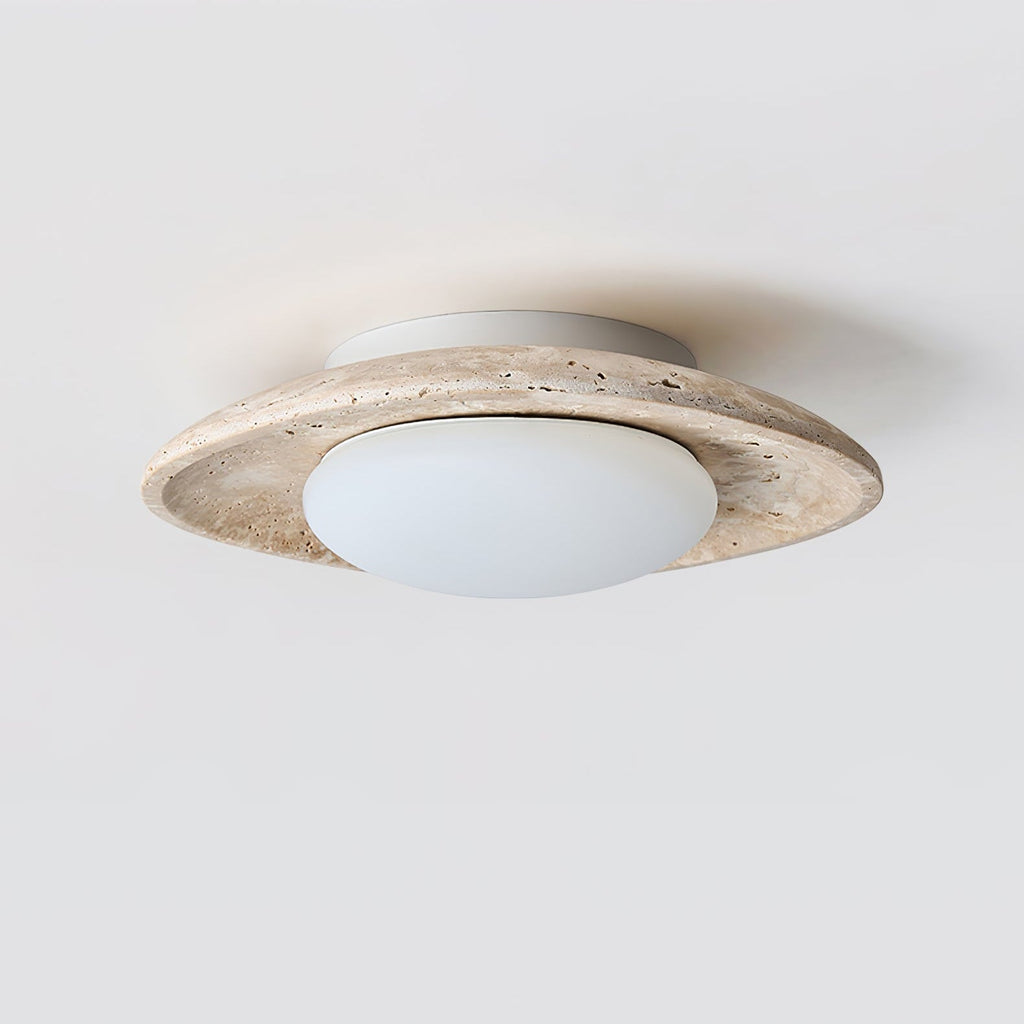 Luma Travertine Ceiling Light by FIFTH & BEAM — product view 5