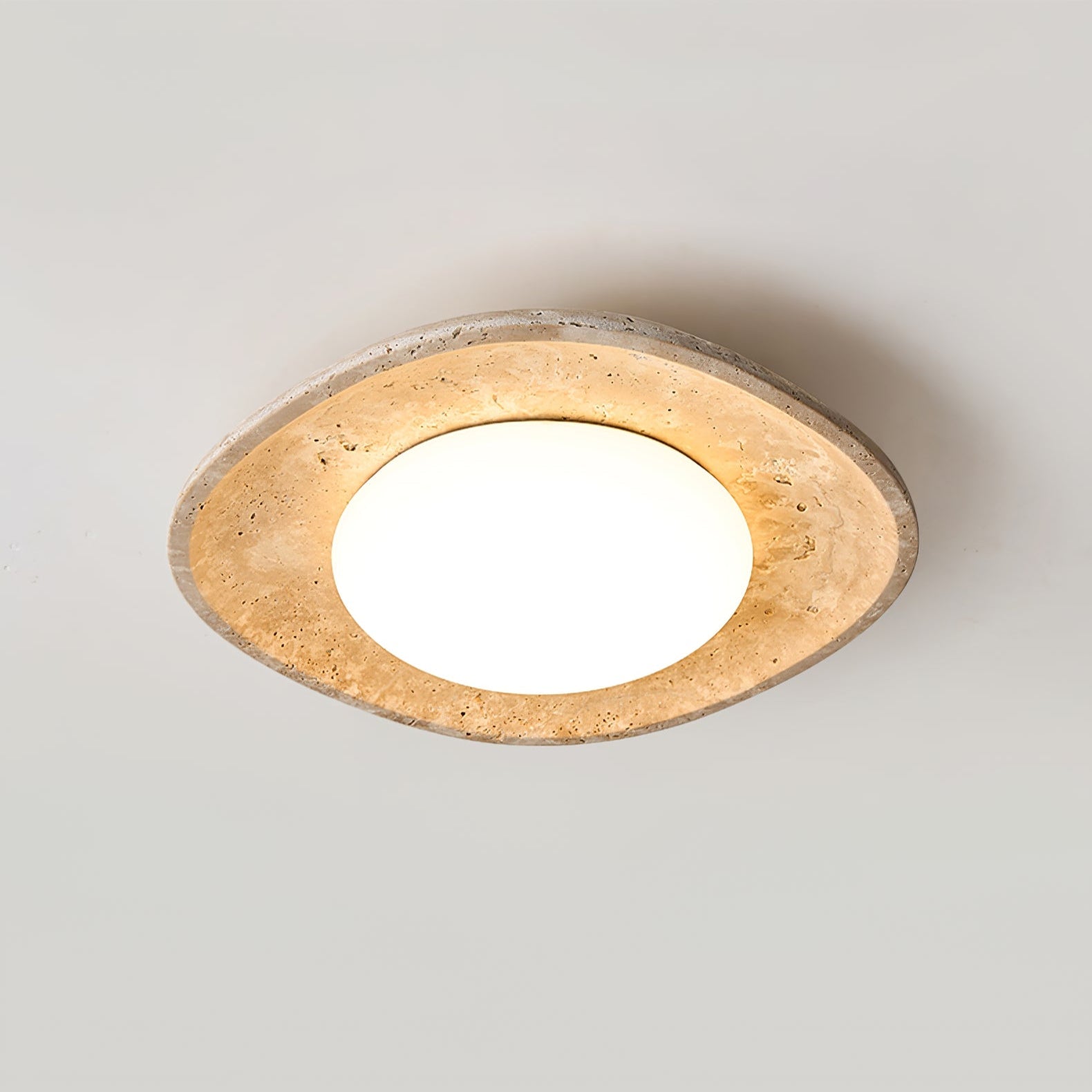 Luma Travertine Ceiling Light by FIFTH & BEAM — product view 13