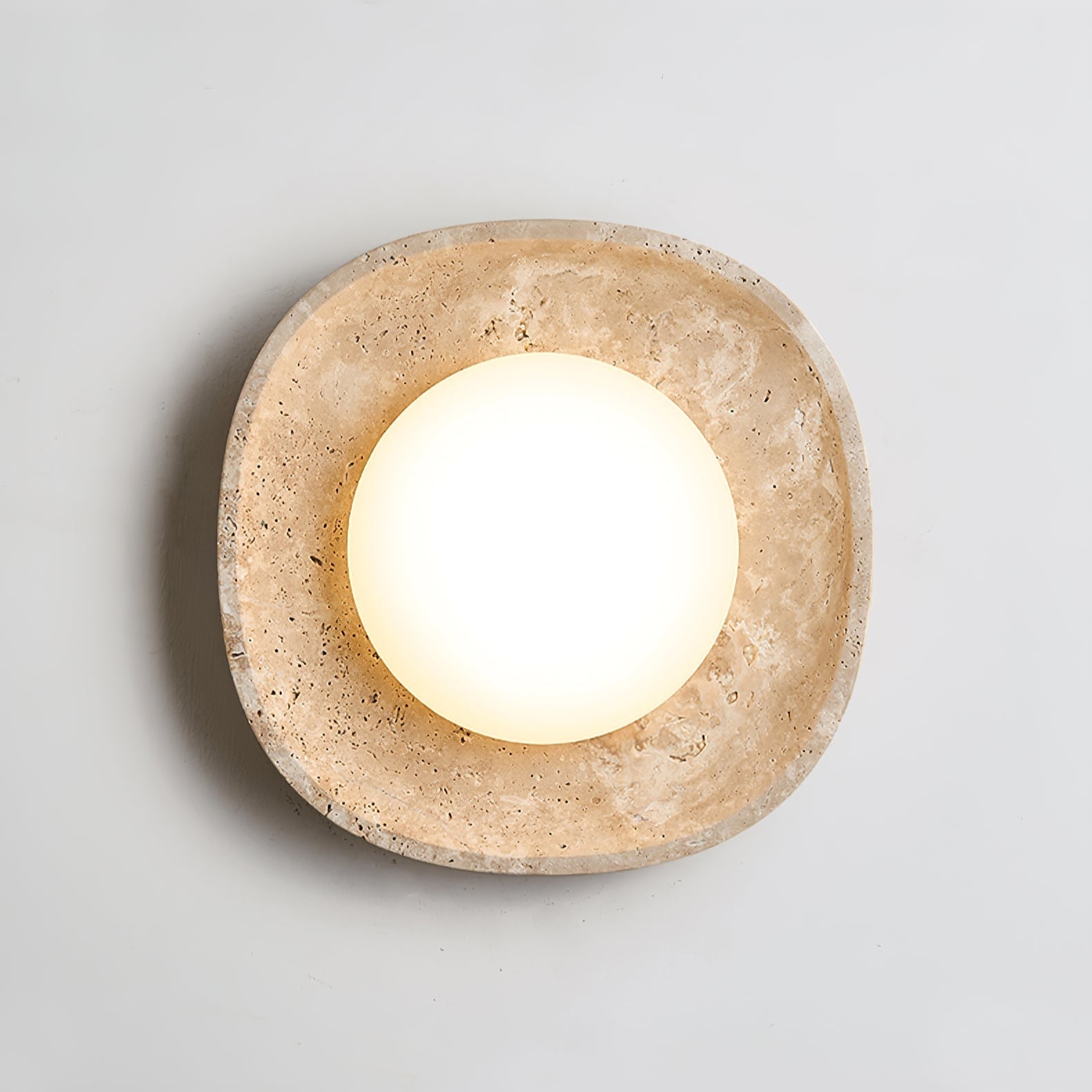 Luma Travertine Ceiling Light by FIFTH & BEAM — product view 12