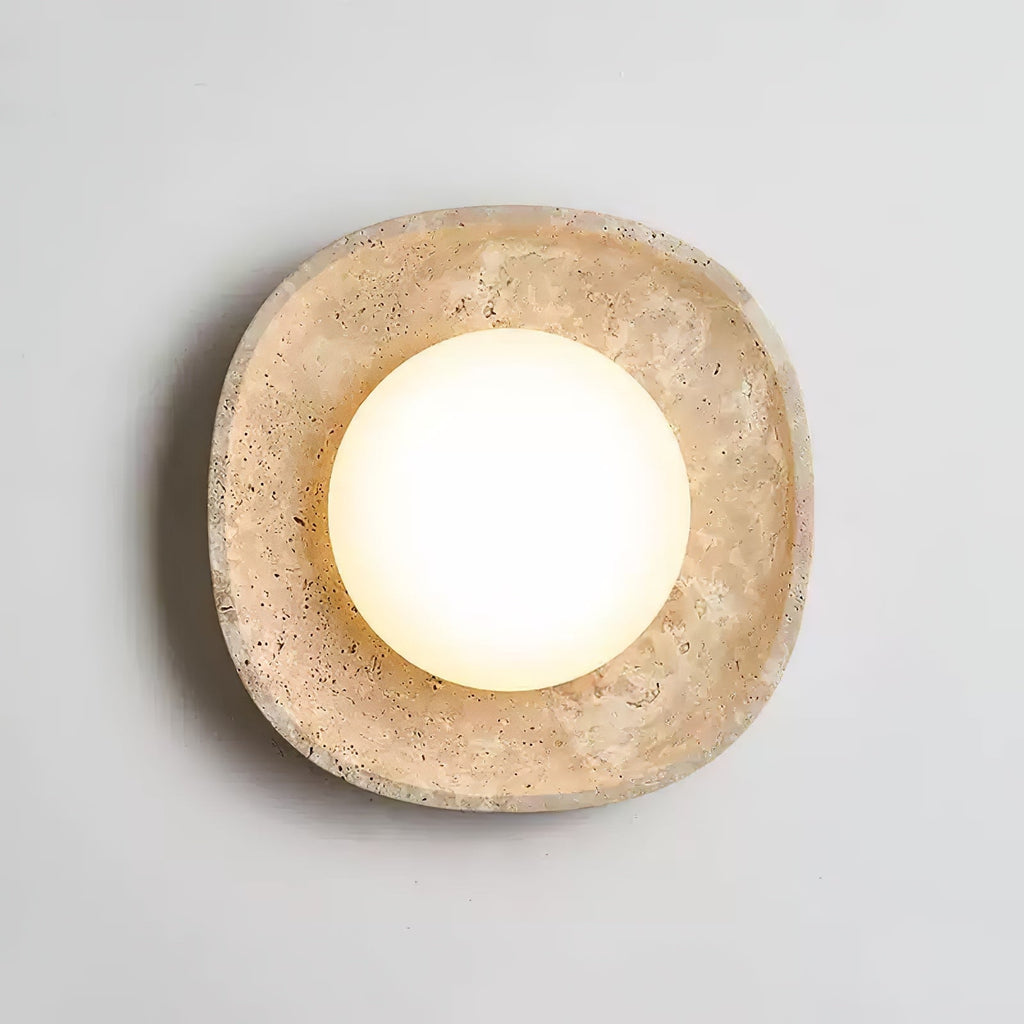 Luma Travertine Ceiling Light by FIFTH & BEAM — product view 8