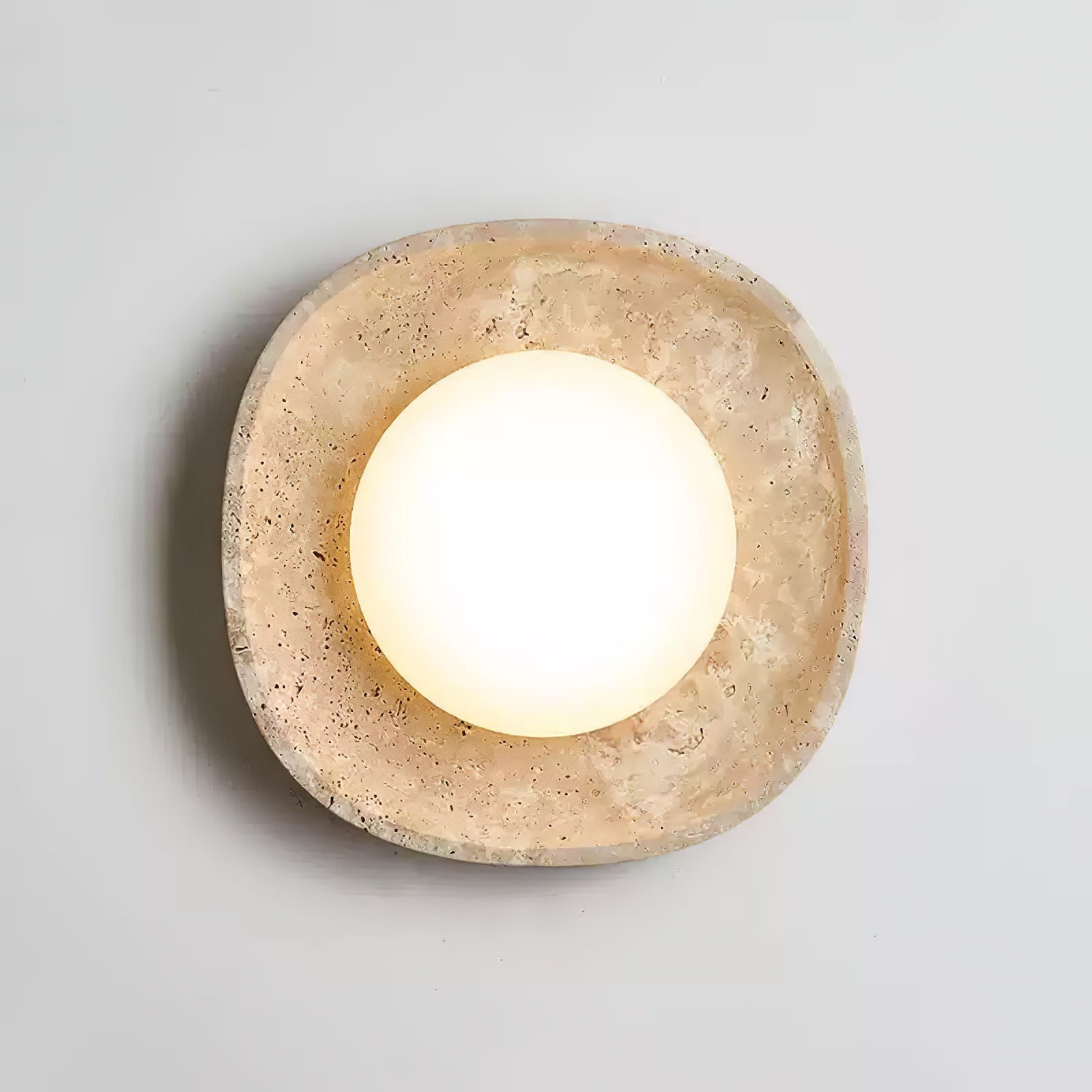 Luma Travertine Ceiling Light by FIFTH & BEAM — product view 8