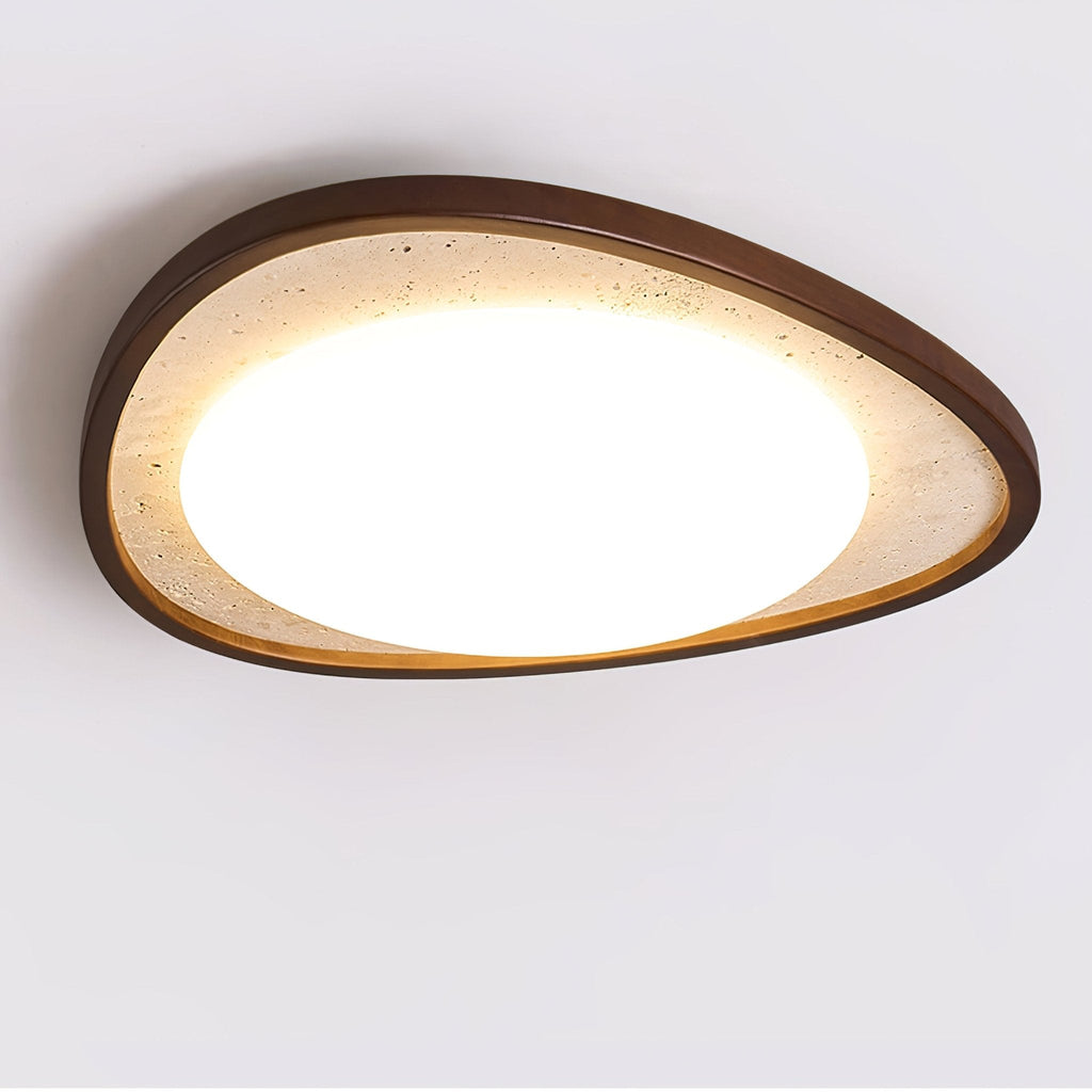 Lunaro Moonstone Travertine Ceiling Light by FIFTH & BEAM — product view 7