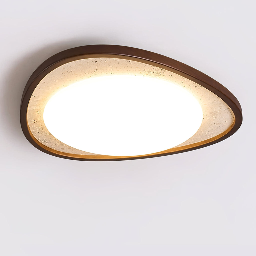 Lunaro Moonstone Travertine Ceiling Light by FIFTH & BEAM — product view 2