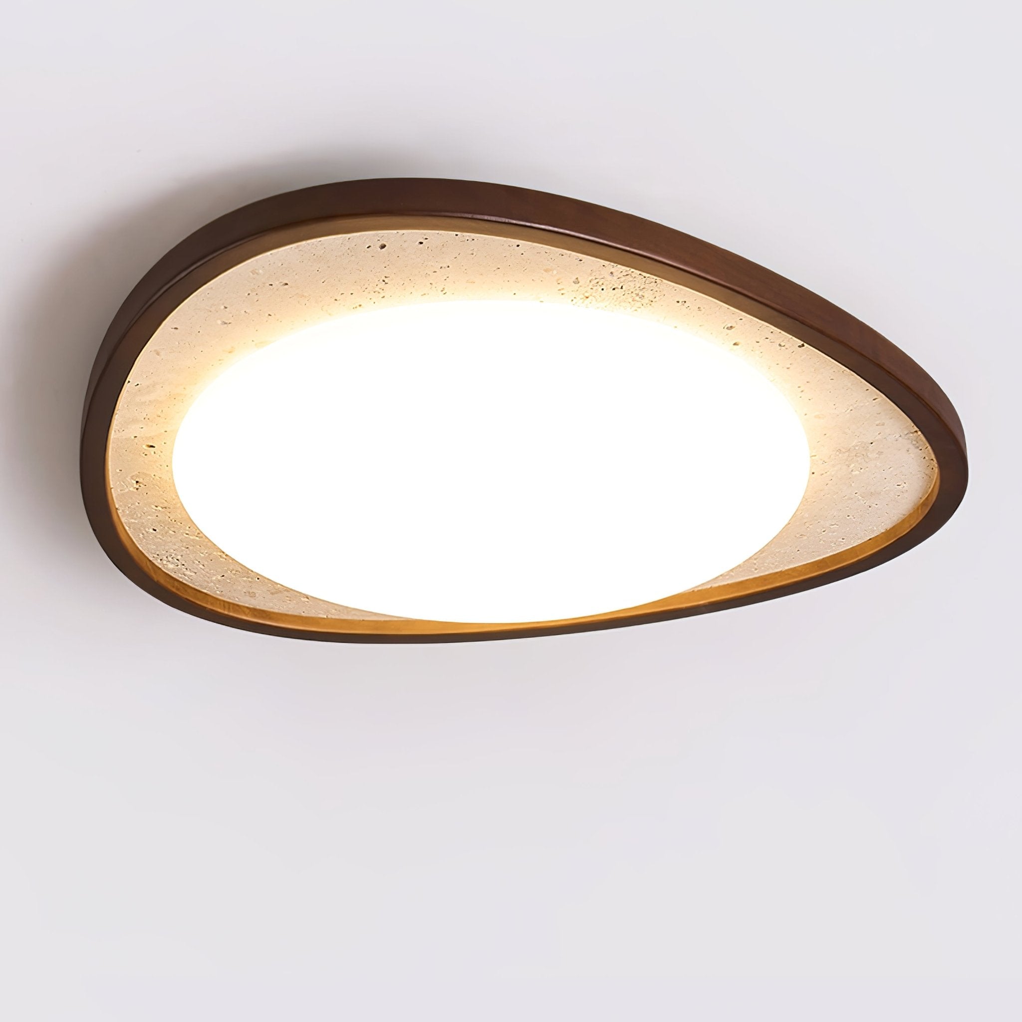 Lunaro Moonstone Travertine Ceiling Light by FIFTH & BEAM — product view 2