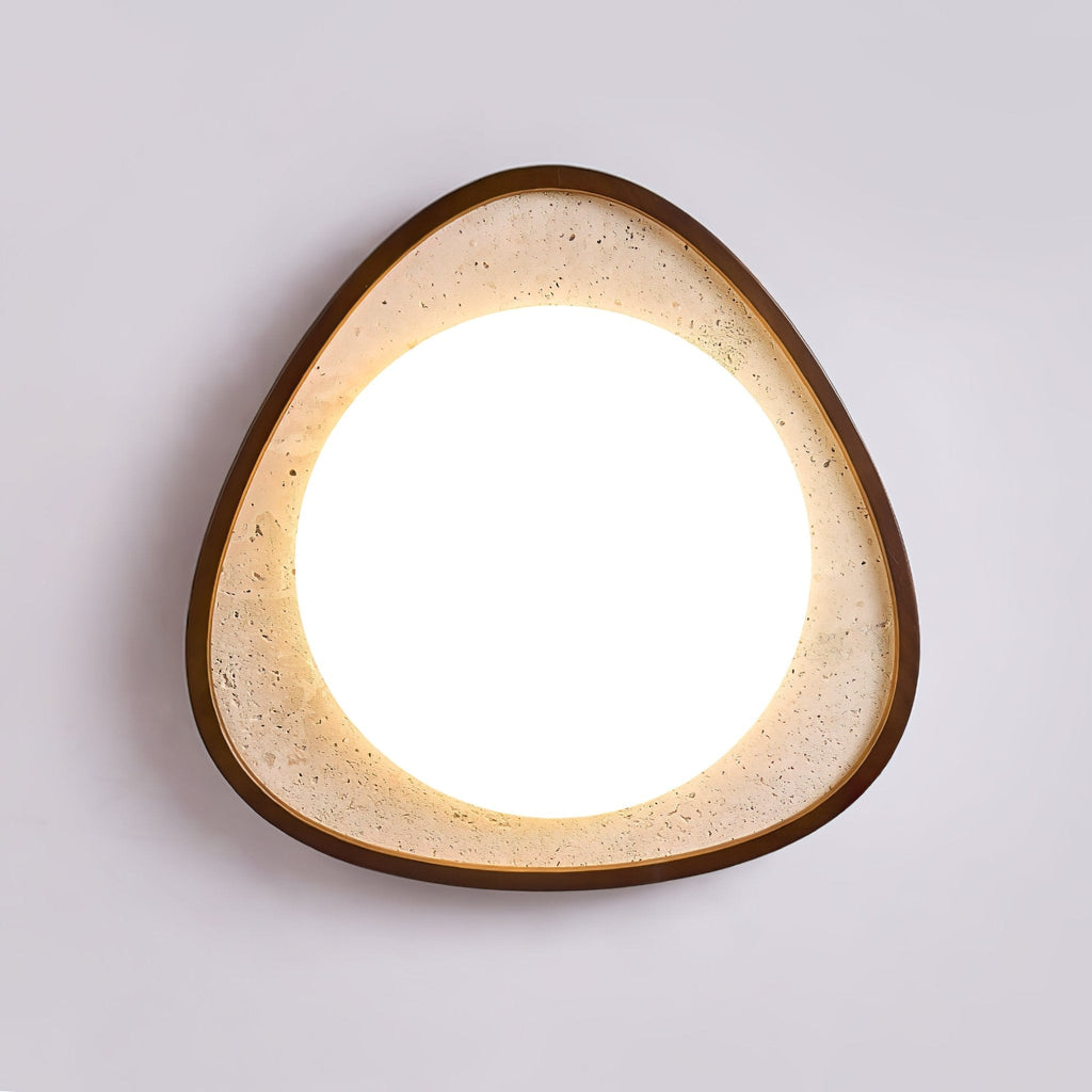 Lunaro Moonstone Travertine Ceiling Light by FIFTH & BEAM — product view 4