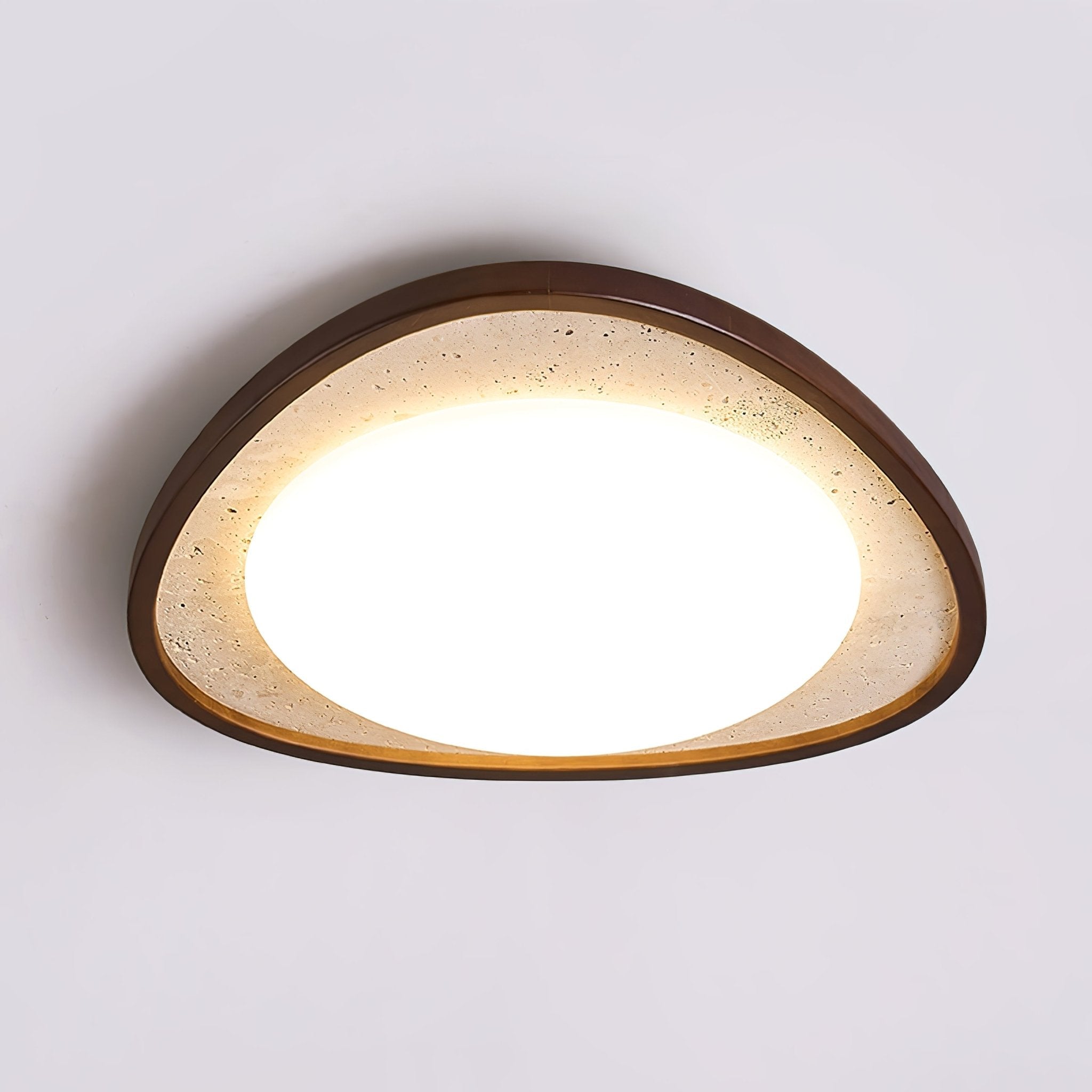 Lunaro Moonstone Travertine Ceiling Light by FIFTH & BEAM — product view 3