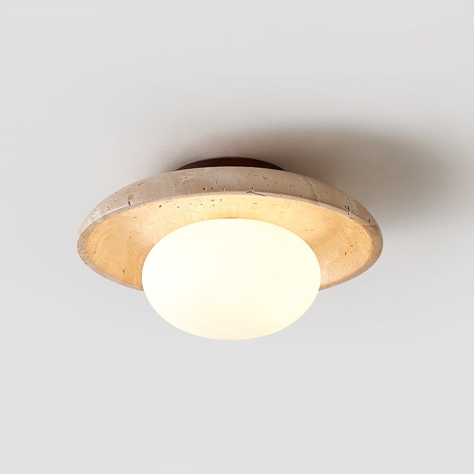 Lunaro Travertine Ceiling Lamp by FIFTH & BEAM — product view 11