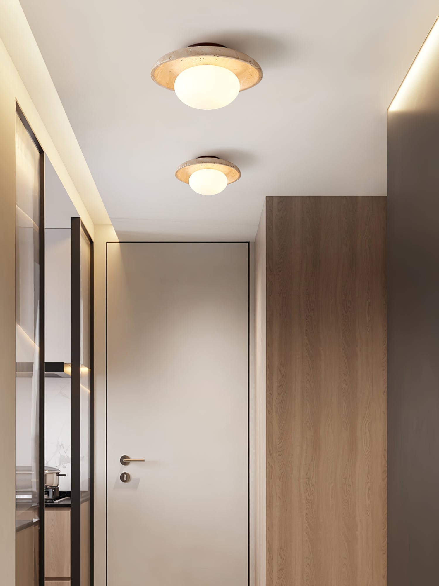 Lunaro Travertine Ceiling Lamp by FIFTH & BEAM — product view 13