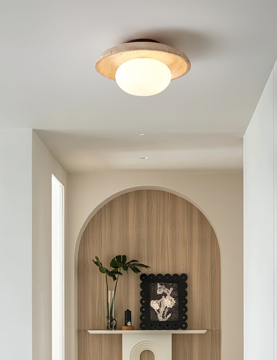 Lunaro Travertine Ceiling Lamp by FIFTH & BEAM — product view 14
