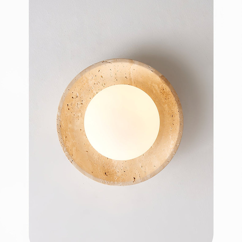 Lunaro Travertine Ceiling Lamp by FIFTH & BEAM — product view 3
