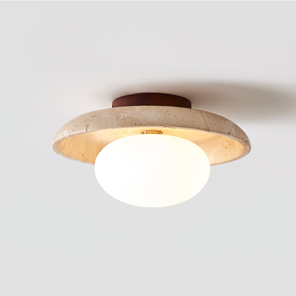 Lunaro Travertine Ceiling Lamp by FIFTH & BEAM — product view 9