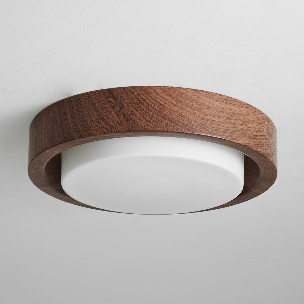 Lunor Wood Ring Ceiling Light by FIFTH & BEAM — product view 5