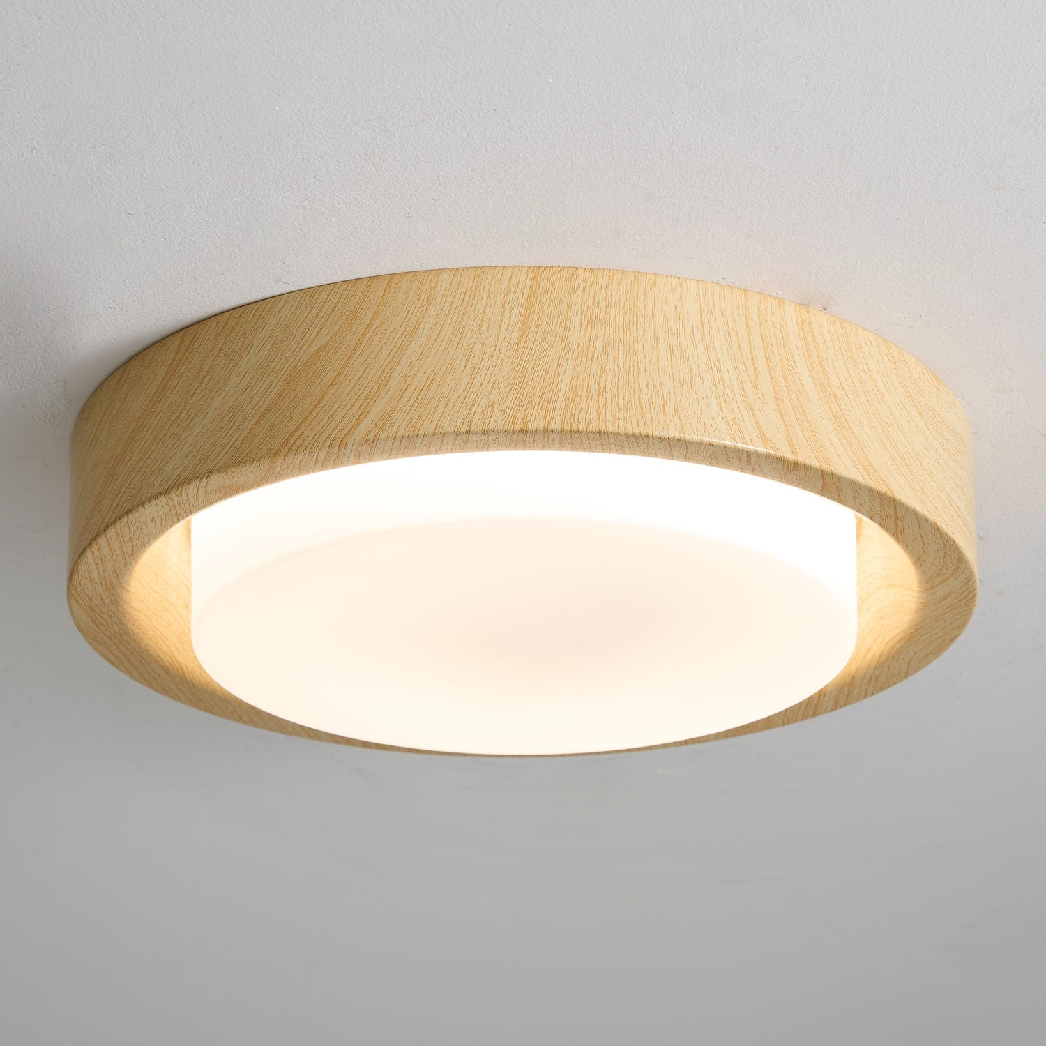 Lunor Wood Ring Ceiling Light by FIFTH & BEAM — product view 10