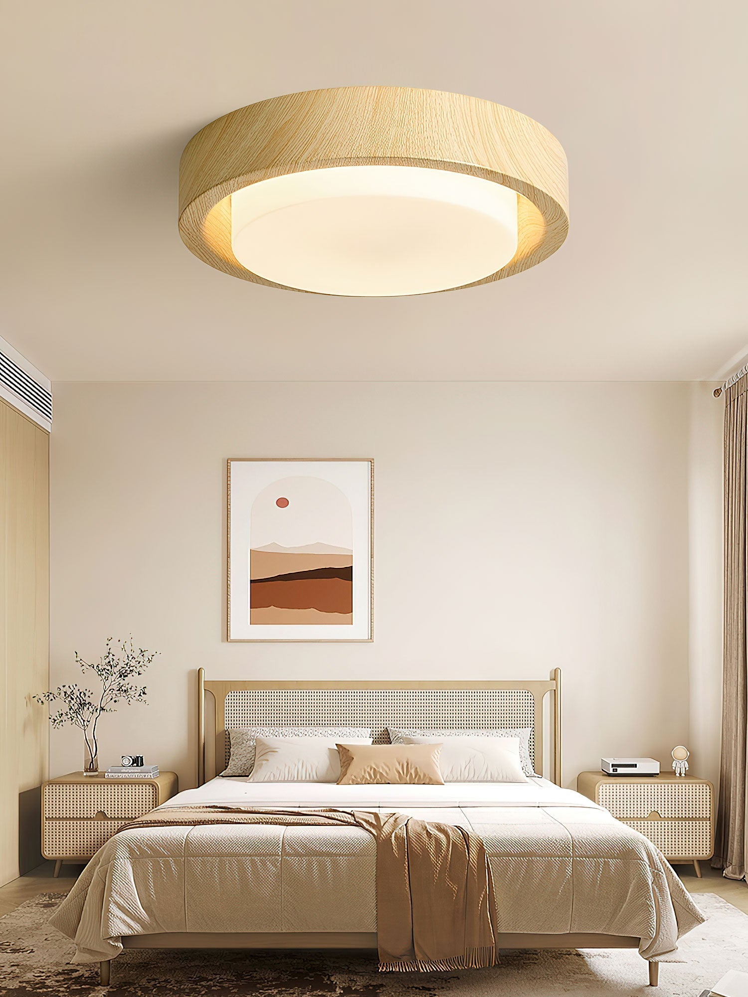 Lunor Wood Ring Ceiling Light by FIFTH & BEAM — product view 19
